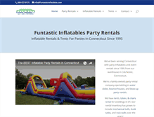 Tablet Screenshot of funtasticinflatables.com